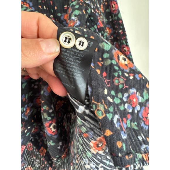 Isabel Marant Étoile Floral Cotton Button-Up Shirt - Size 38 (US/6) - Picture 5 of 7